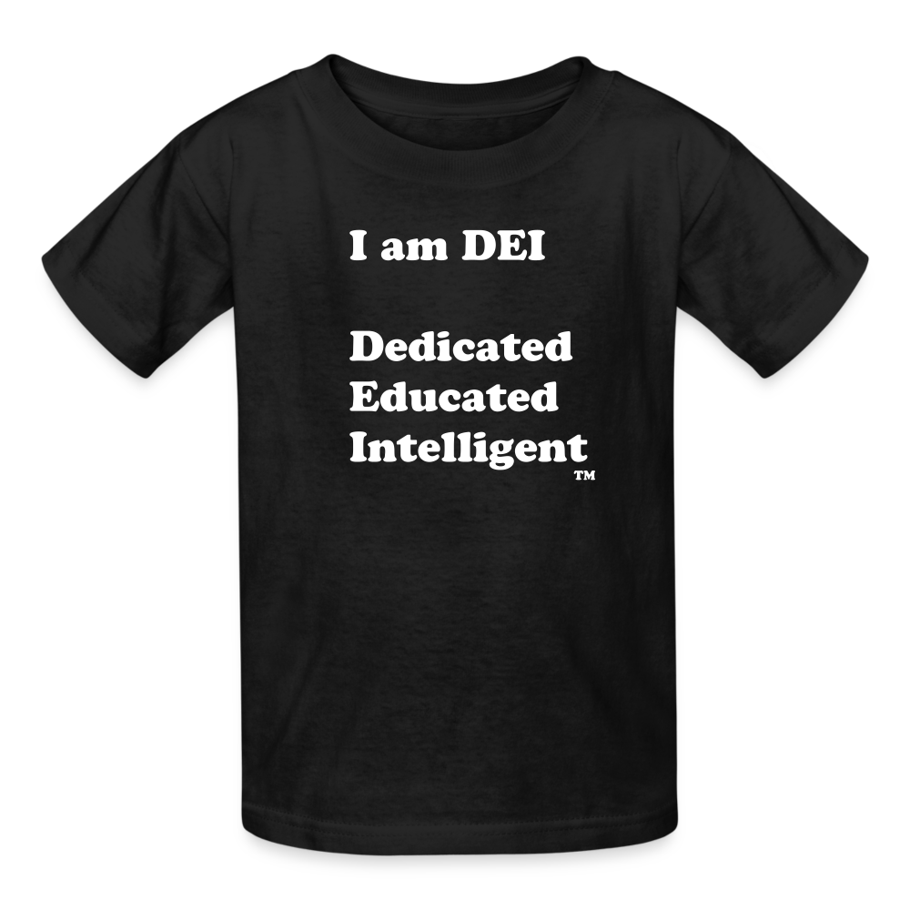 I am DEI - Gildan Ultra Cotton Youth T-Shirt - black