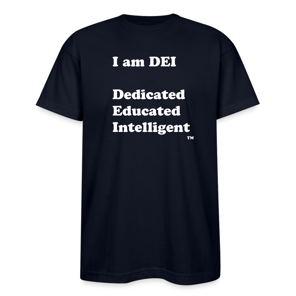 I am DEI - Bayside Unisex Heavyweight USA Made T-Shirt - navy