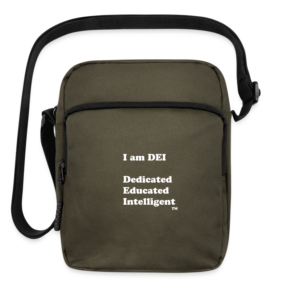 I am DEI - Upright Crossbody Bag - olive
