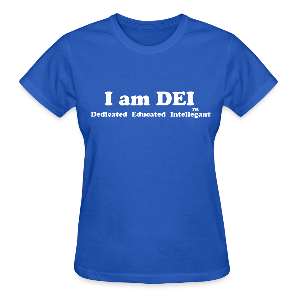 I am DEI - Women's T-Shirt - royal blue