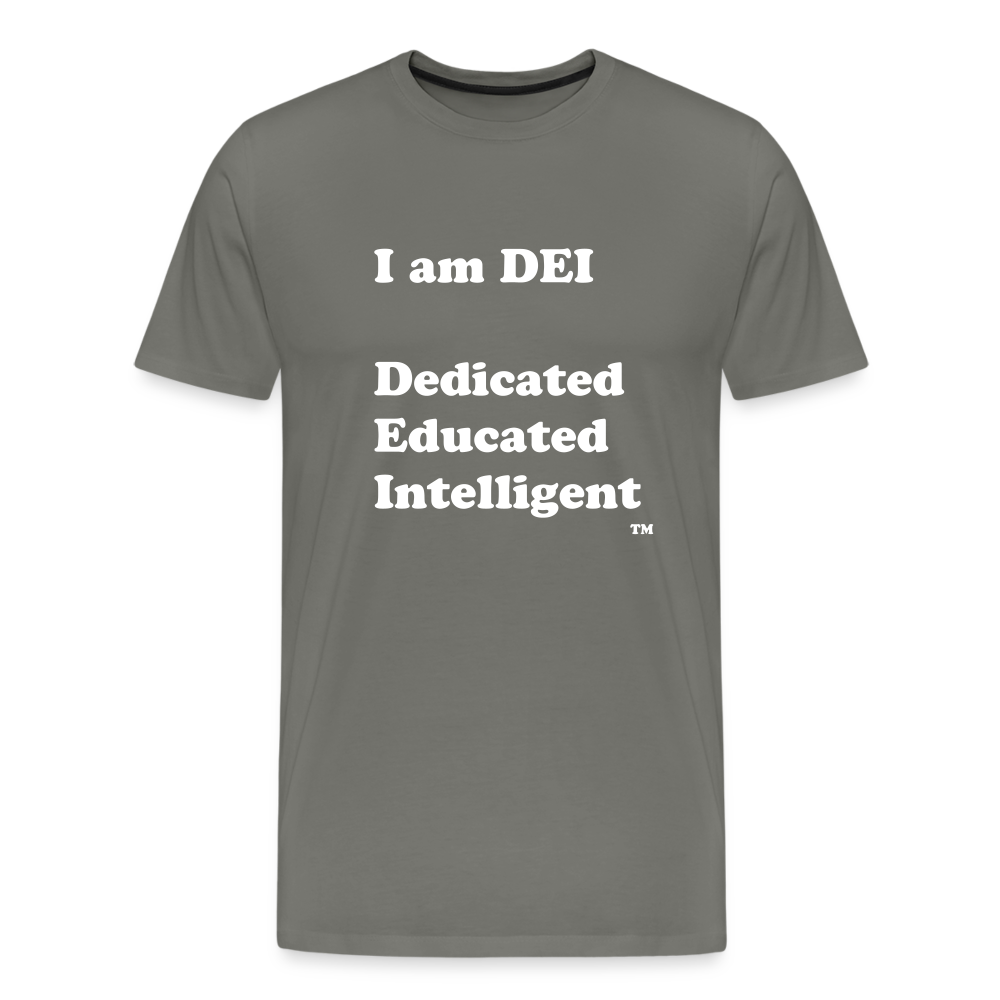 I am DEI - Men's Premium T-Shirt - asphalt gray