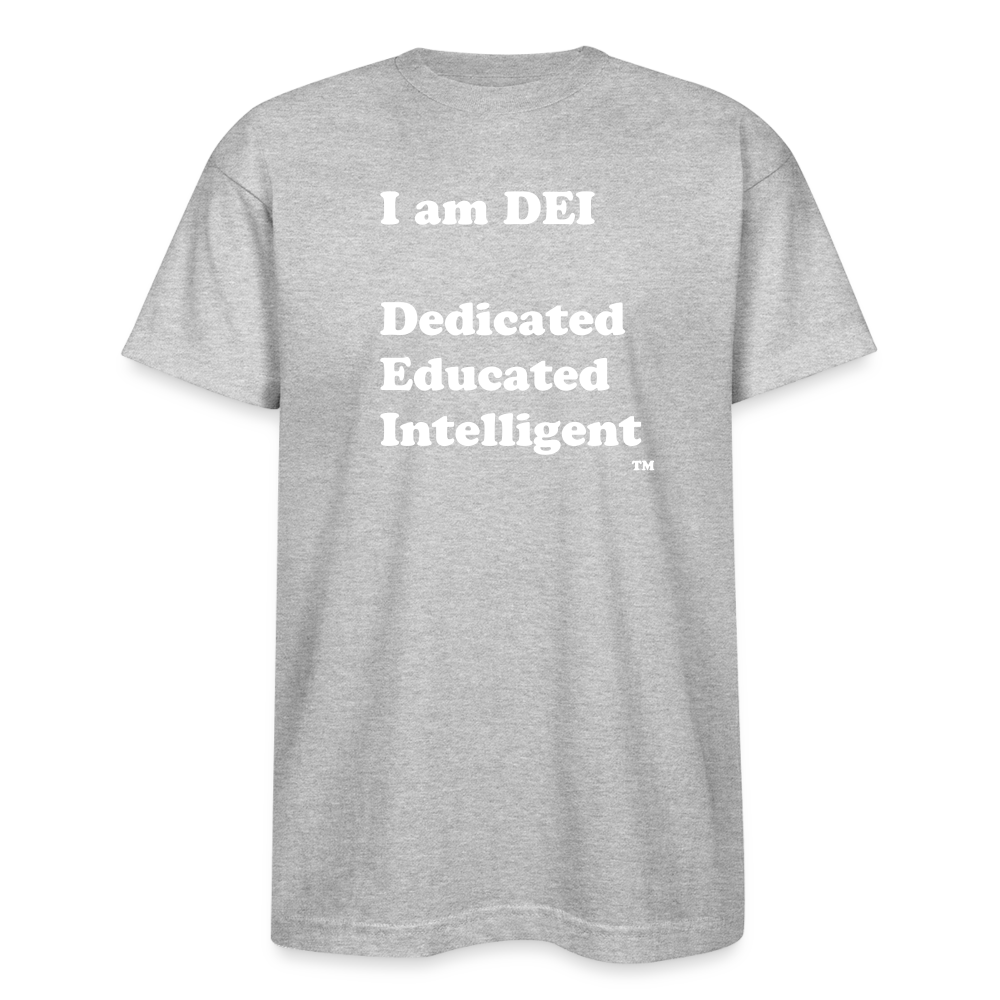 I am DEI - Bayside Unisex Heavyweight USA Made T-Shirt - heather gray