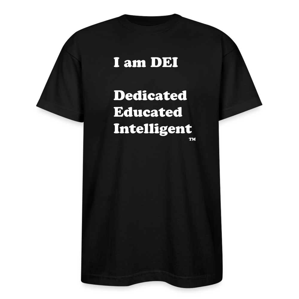 I am DEI - Bayside Unisex Heavyweight USA Made T-Shirt - black