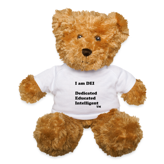 I am DEI - Teddy Bear - white